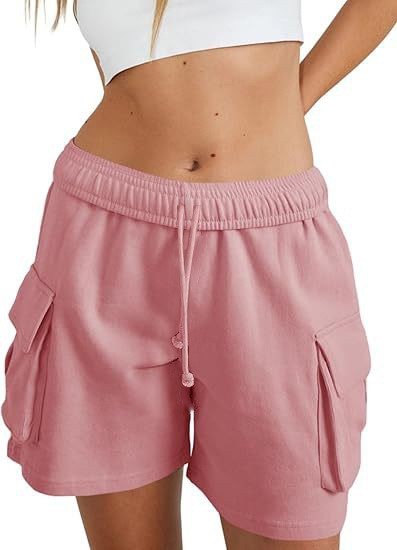 Women's Fashion Loose Casual Drawstring Cargo Shorts